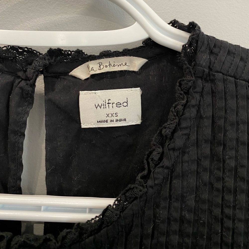 Aritzia Wilfred La Boheme Elia Dress in Black - Picture 7 of 11